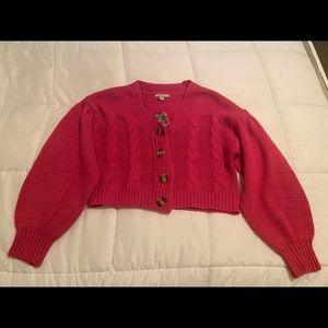 NWT Cozy Casual Hot Pink Cardigan